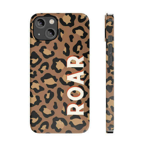 Leopard Print Slim Case for iPhone 14 Series.