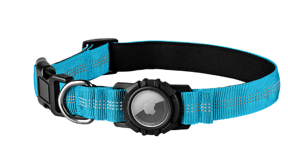 Reflective Dog Collar with Apple AirTag Holder