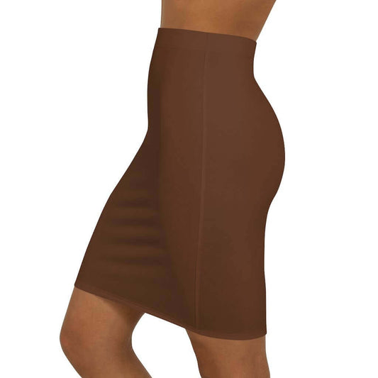 Womens Skirt, Chocolate Brown Pencil Skirt