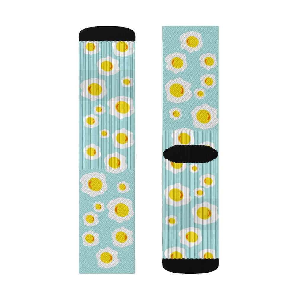 Sunny Side Up Eggs Funny Novelty Socks.