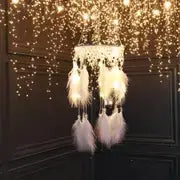 LED Dream Catcher Hanging Light – White