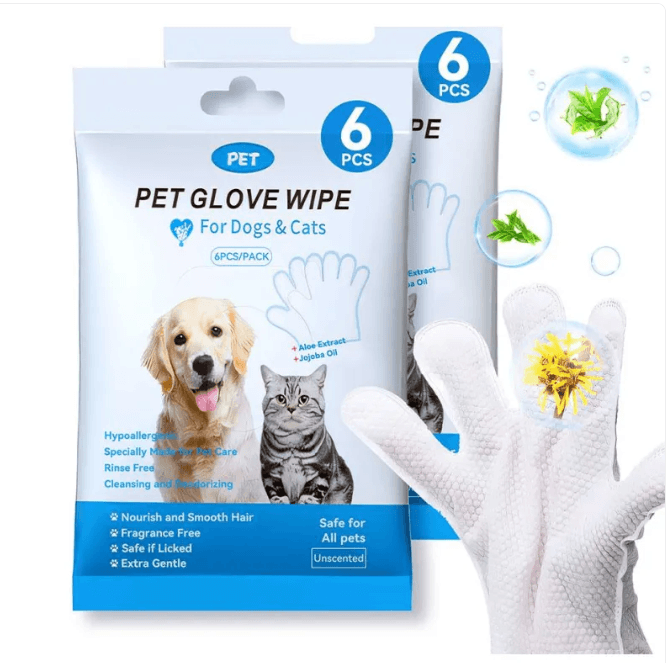 Pet Cleaning Gloves, Wipes &amp; Paw Foam – Assorted Options