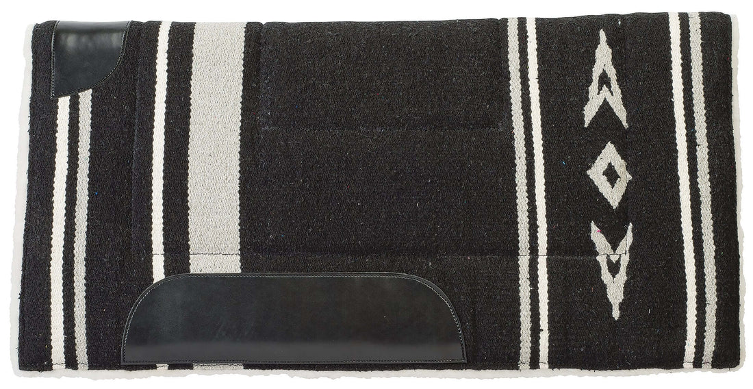 Weaver Equine 32 x 32-Inch Acrylic Saddle Pad - Black/Gray