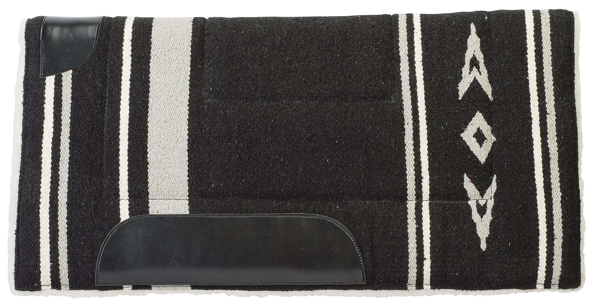 Weaver Equine 32 x 32-Inch Acrylic Saddle Pad - Black/Gray