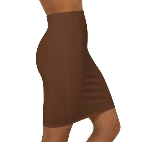 Womens Skirt, Chocolate Brown Pencil Skirt