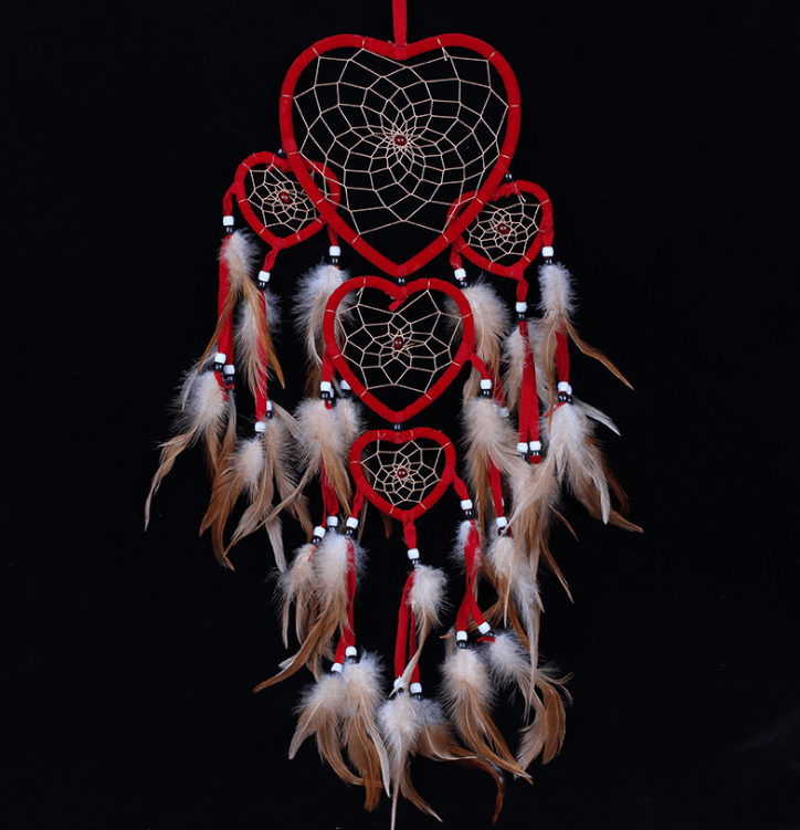 Five-Ring Dream Catcher Wall Hanging