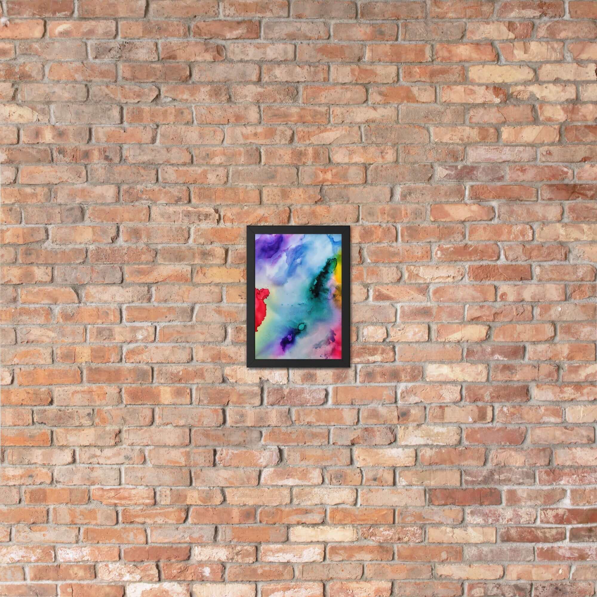 Abstract Framed matte paper poster