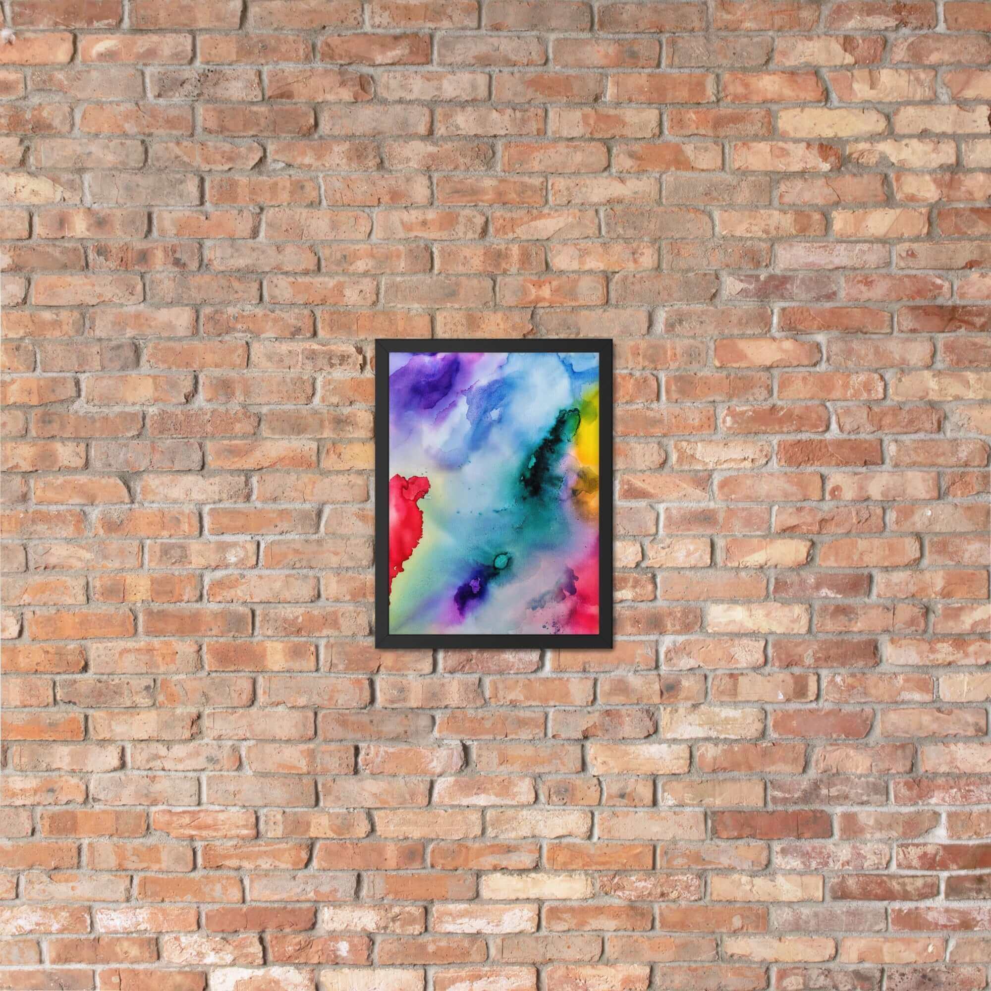 Abstract Framed matte paper poster