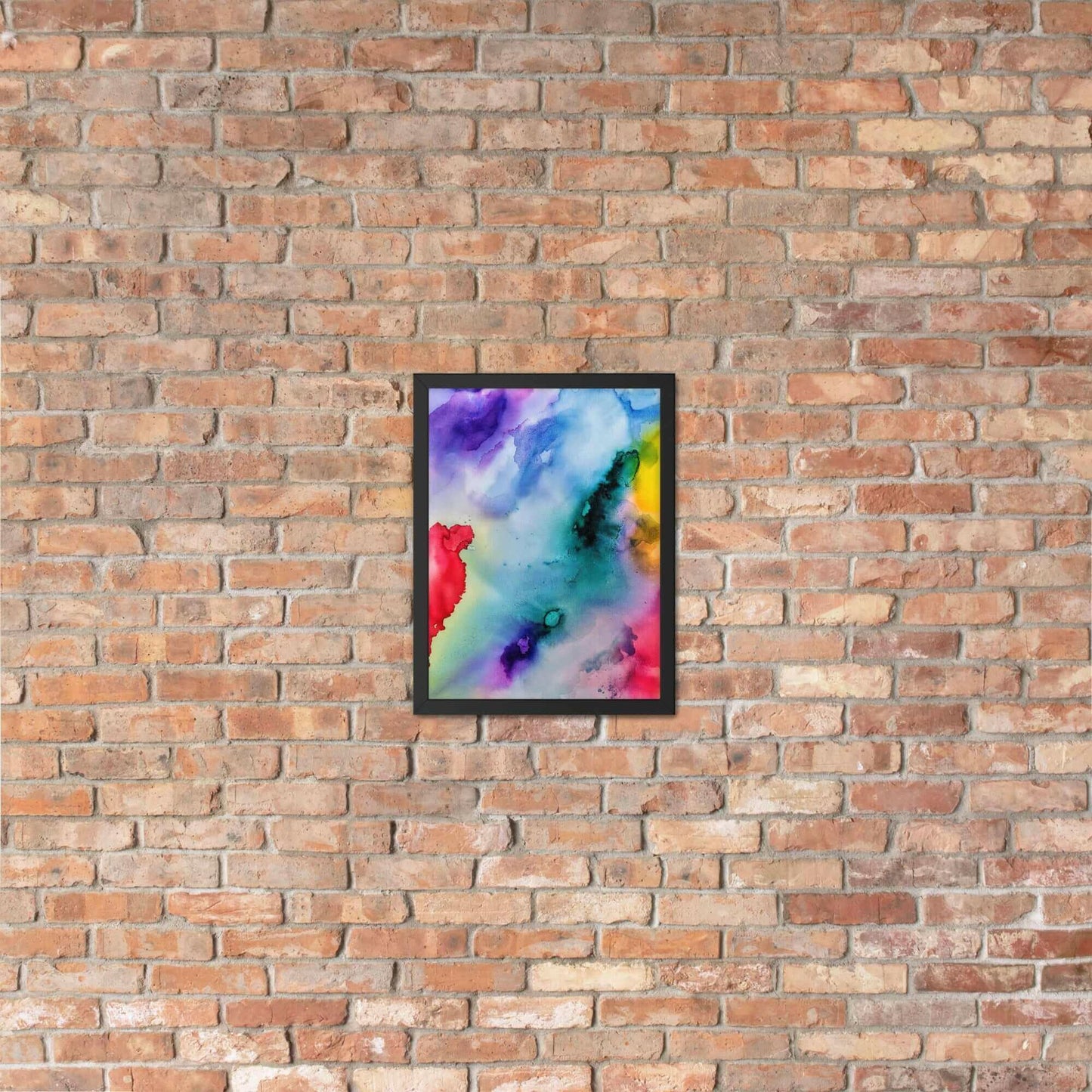 Abstract Framed matte paper poster.