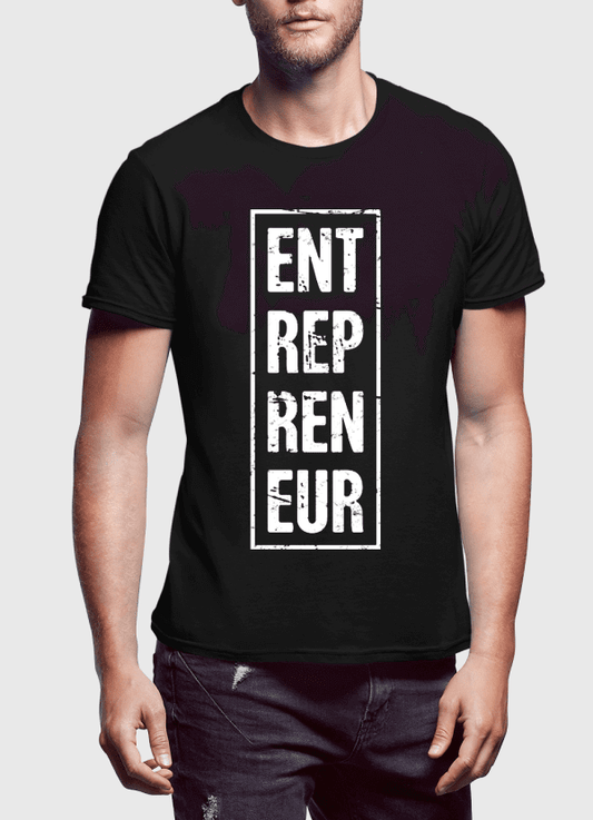 Entrepreneur Vertical Half Sleeves T-shirt