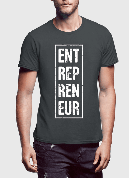 Entrepreneur Vertical Half Sleeves T-shirt.