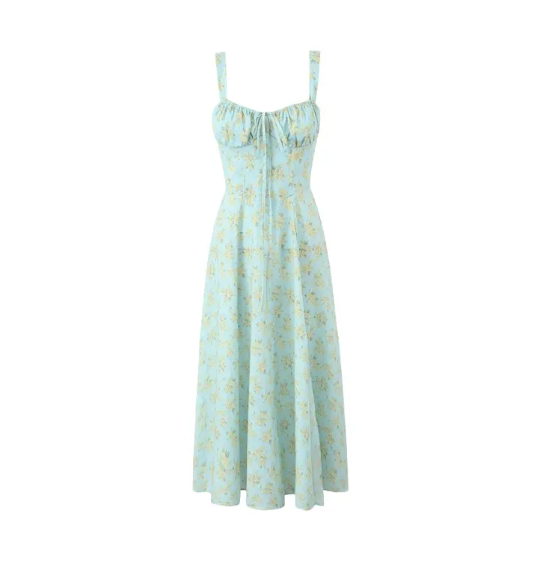 Floral Spaghetti Strap Midi Dress