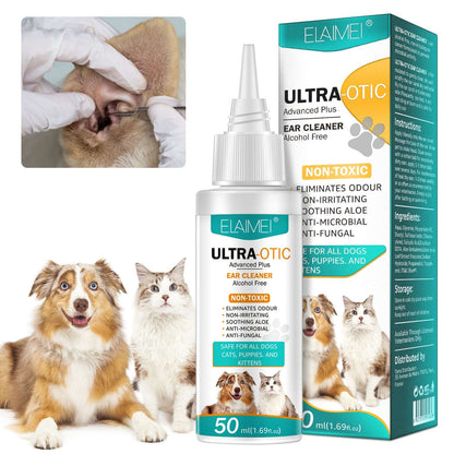ELAIMEI Pet Ear Cleaning Solution for Dogs &amp; Cats – 50ml