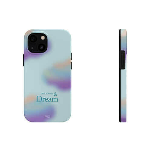 Take a Break and Dream Touch Case for iPhone with Wireless Charging.