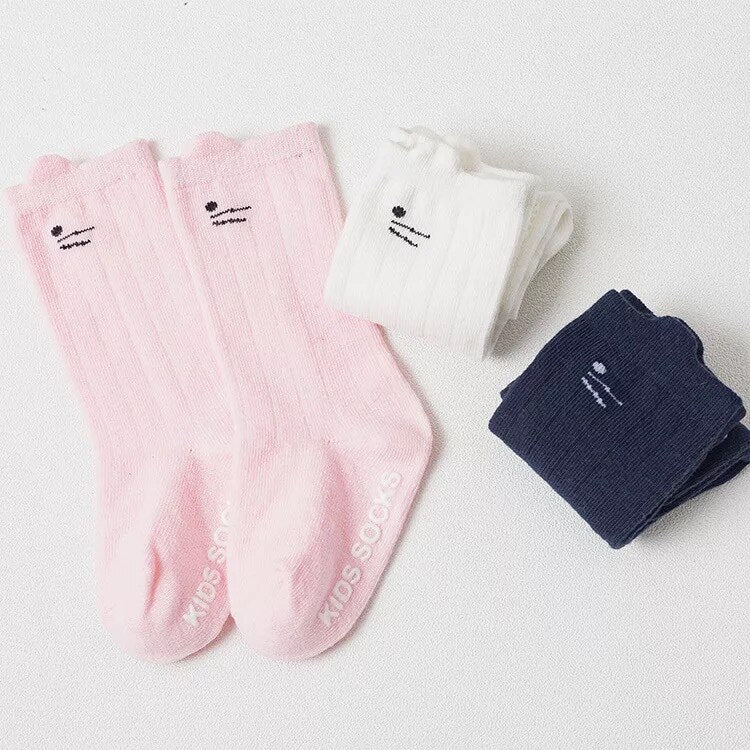Cat Ear Mid-Calf Socks, Cartoon Kids&
