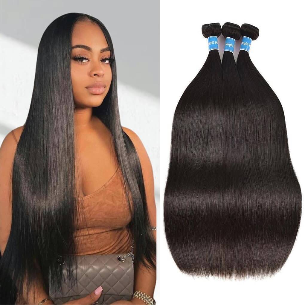 Straight Human Hair Bundles – 22, 24 &amp; 26 Inches