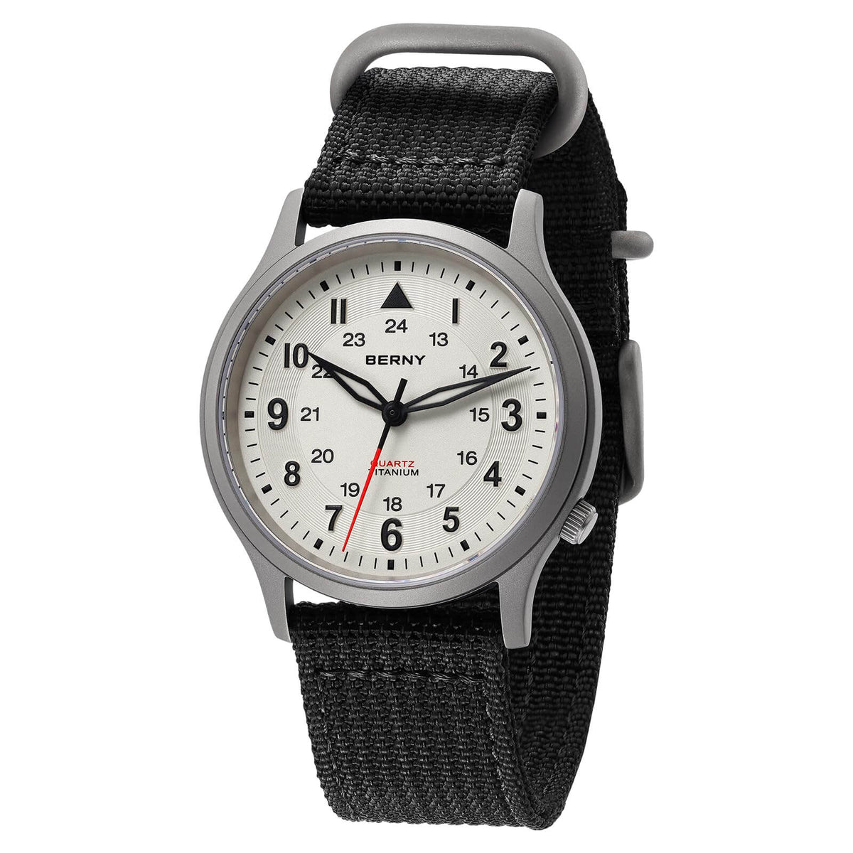 BERNY Titanium Field Watch with VH31 Quartz Movement