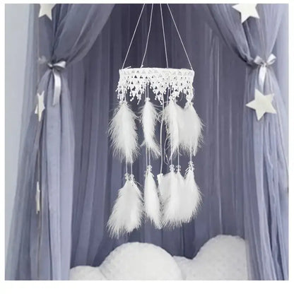 LED Dream Catcher Hanging Light – White