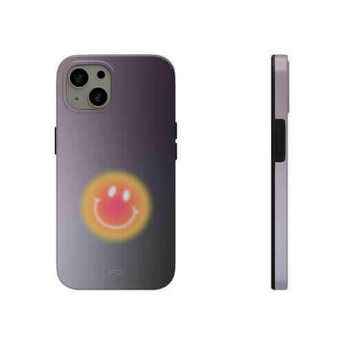 Smiley Face Tough Case - Best iPhone Case with Wireless Charging
