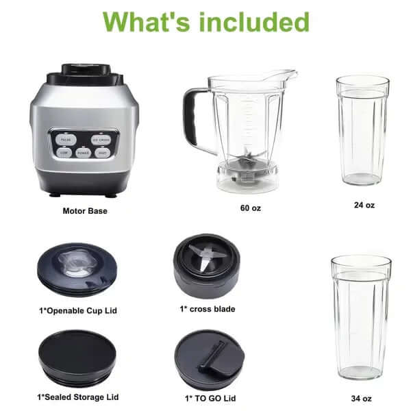 Moothie Blender, Countertop Blenders For Kitchen With 23 34 60oz