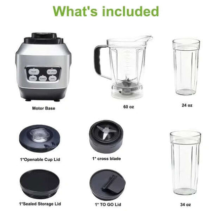 Moothie Blender, Countertop Blenders For Kitchen With 23 34 60oz