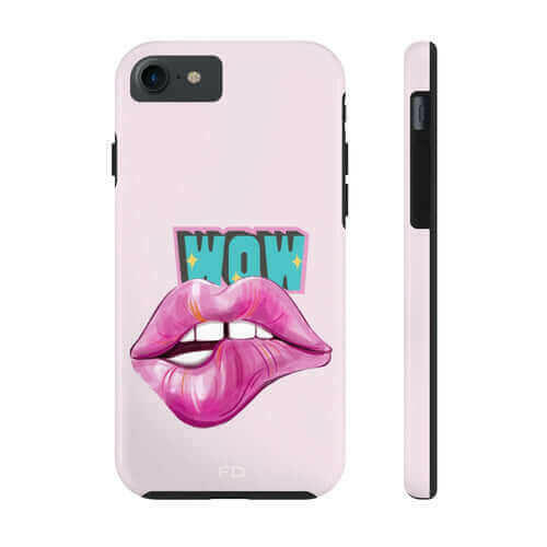 Sexy Lips Tough Case for iPhone with Wireless Charging.