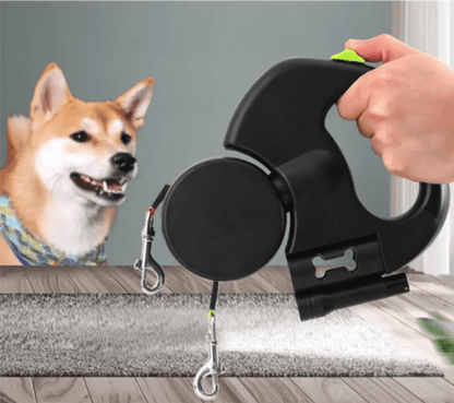 Dual Retractable Dog Leash with Light – 3m Leads