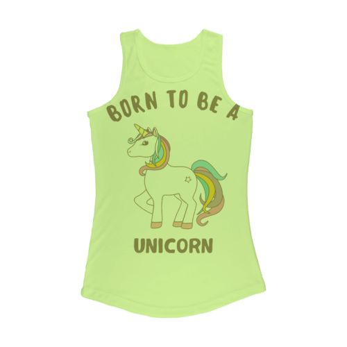 Born to be a unicorn Women Performance Tank Top.