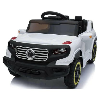 Ride on Car with 35W 6V 7AH Battery Children Car Pre-Programmed Music and Electric Car Remote Control White