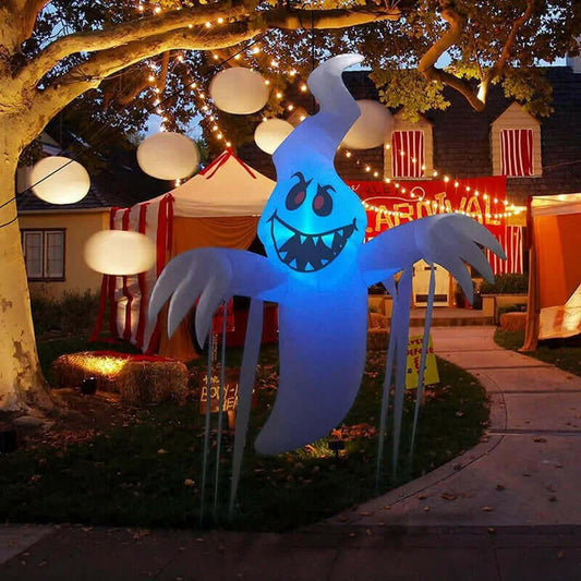 Halloween Inflatable 5 FT Scary Hanging Ghost Halloween Decorations Halloween Inflatable Ghost