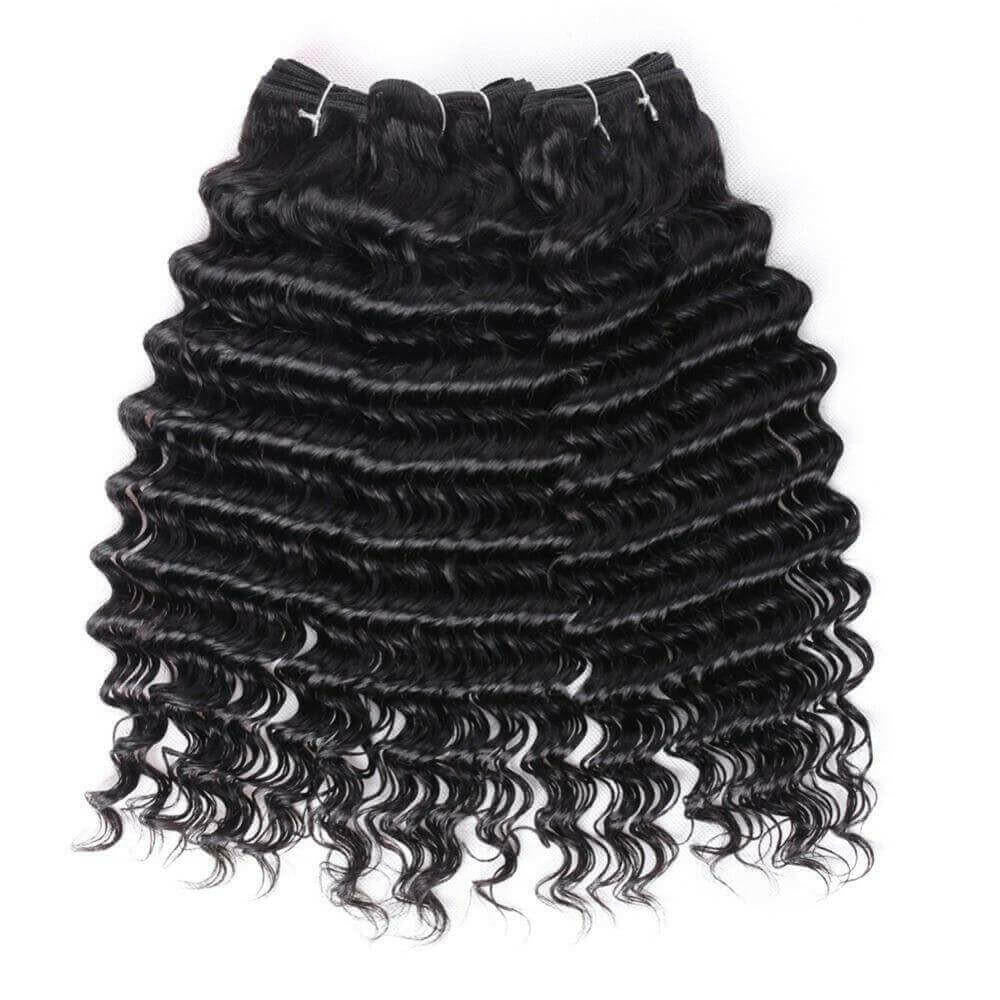 Super Double Drawn 12A Grade Deep Wave BUNDLES with CLOSURES & FRONTAL.