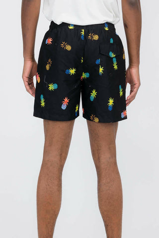 Pineapple Print Swim Shorts.