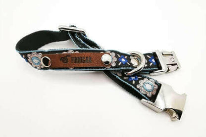 Copy of Finnigan Designer Dog Collar (Blue Collection) Small.