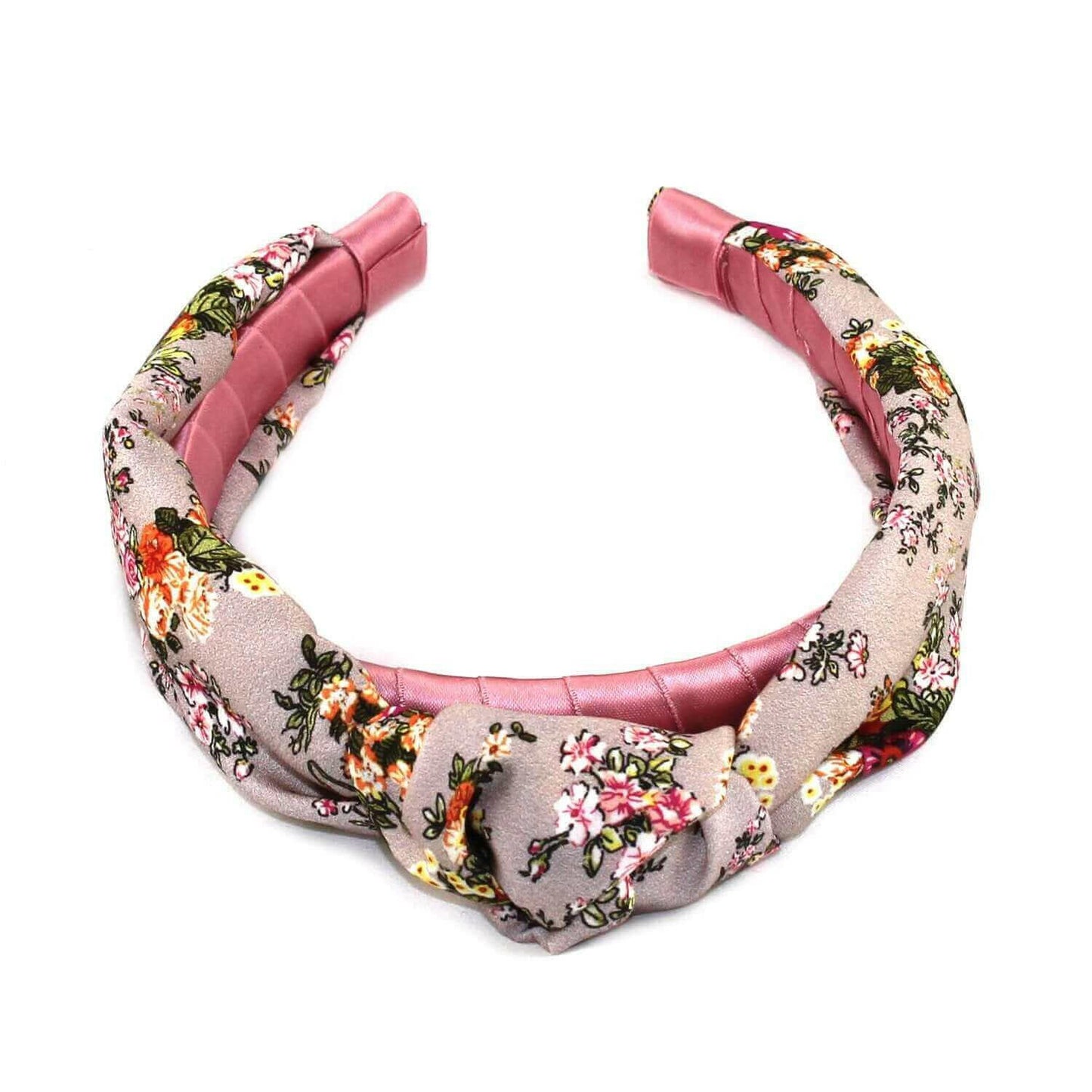 Floral Silk Top Knot Headband.