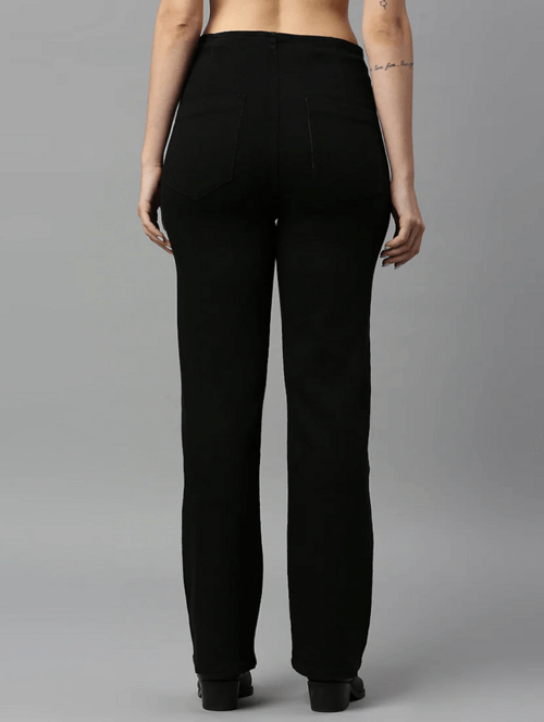 Women High Rise Denim Jeans(Size28)(Colorblack)