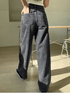 Women High Rise Denim Jeans(Size32)(Colorgrey)