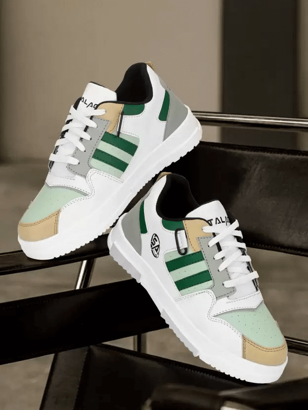 Casual Shoes for Men Sneakers For Men (White) (Size 10)