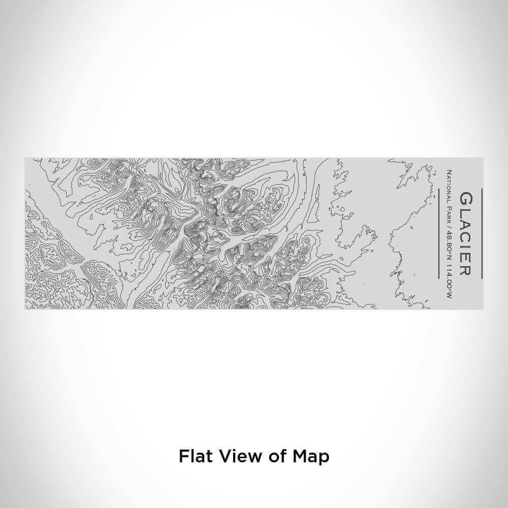 Glacier National Park - Alaska Map Insulated Cup in Matte Black