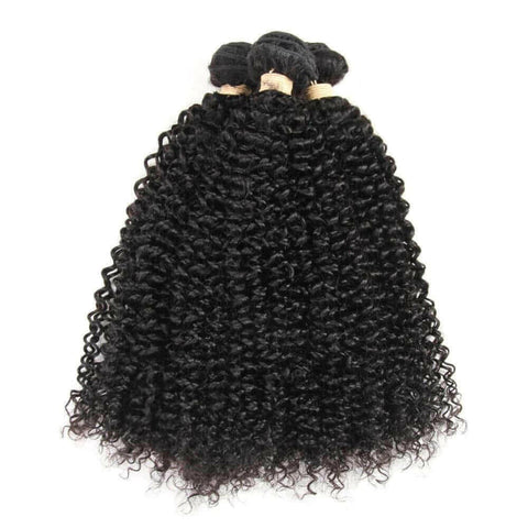 10A Grade 3/4 Kinky Curly Human Hair bundles with 4x4 Closures & 13x4.