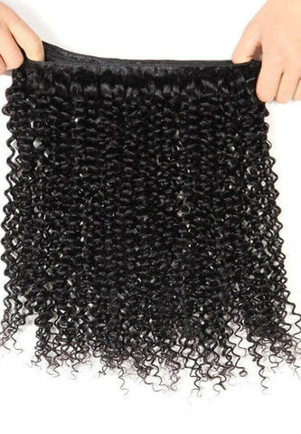 BeuMax 10A Grade 3/4 Kinky Curl bundles with 13x4 Frontal.