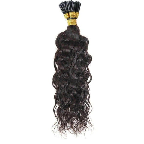 Water Wave Human Hair i Tip Microlinks Bulk Braiding Human Hair Bundle.