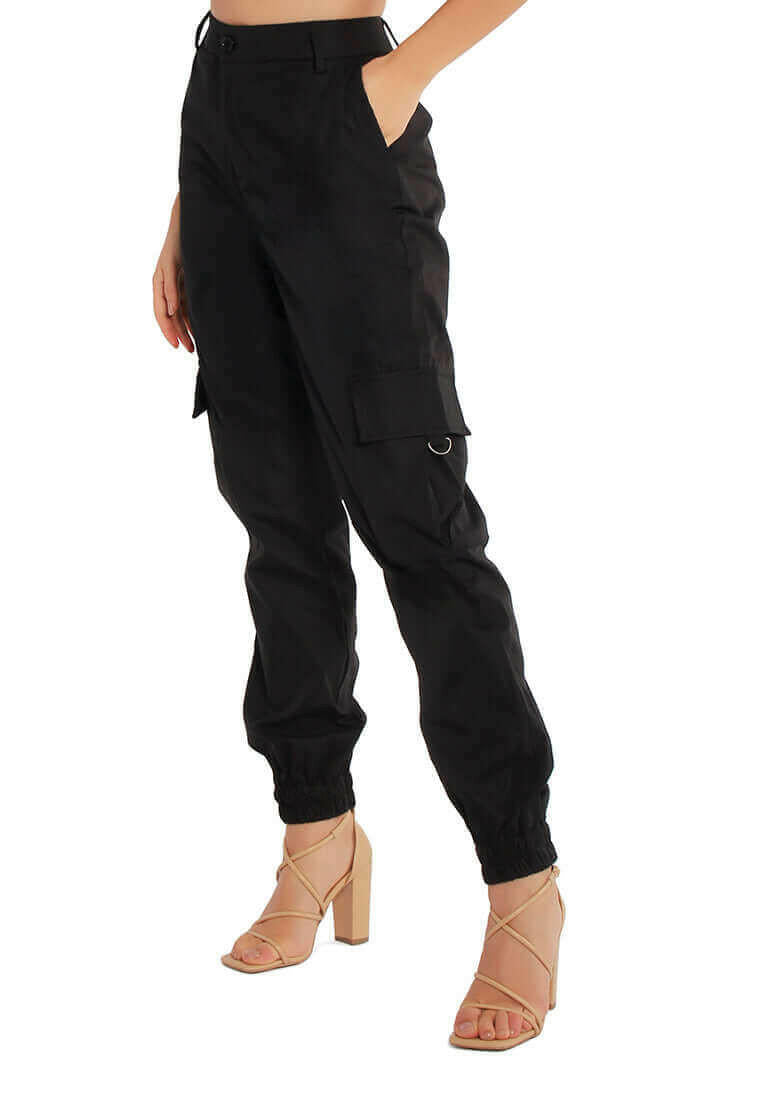 high waist cargo pants.