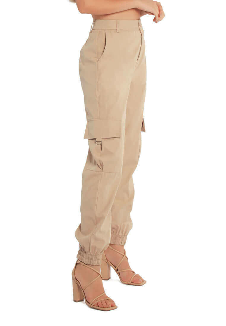 high waist cargo pants