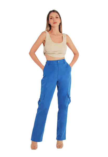 high waist cargo pants.