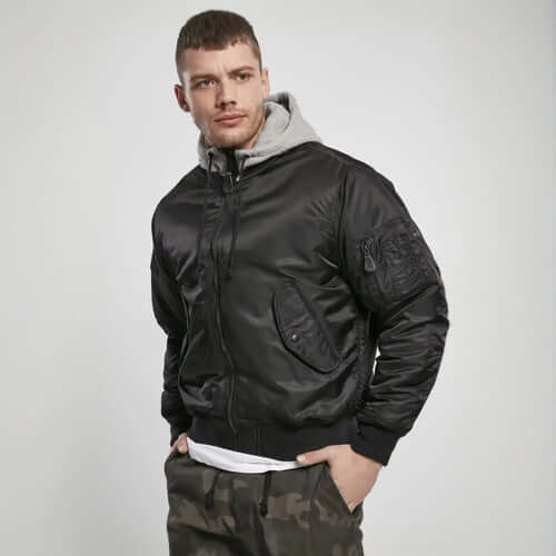 Hooded MA1 Bomber Jacket