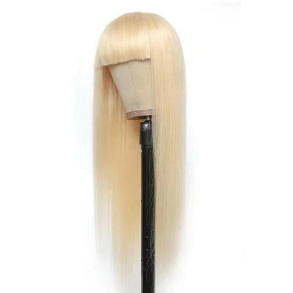 #1B/613 Straight 180% Density #613 Wig with Bang 200% Density Human.