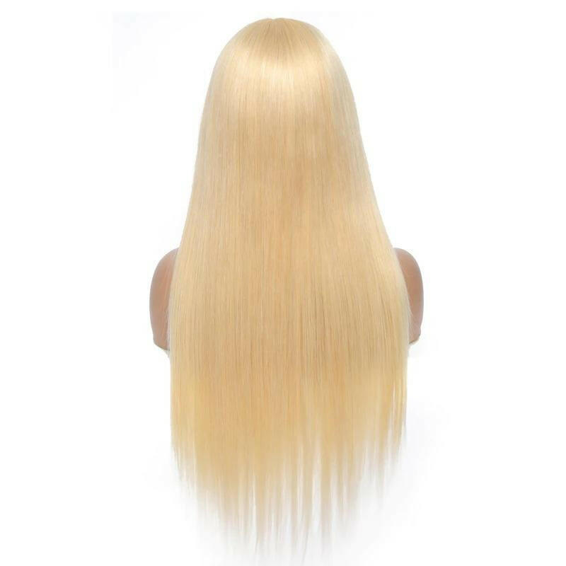 #1B/613 Straight 180% Density #613 Wig with Bang 200% Density Human.