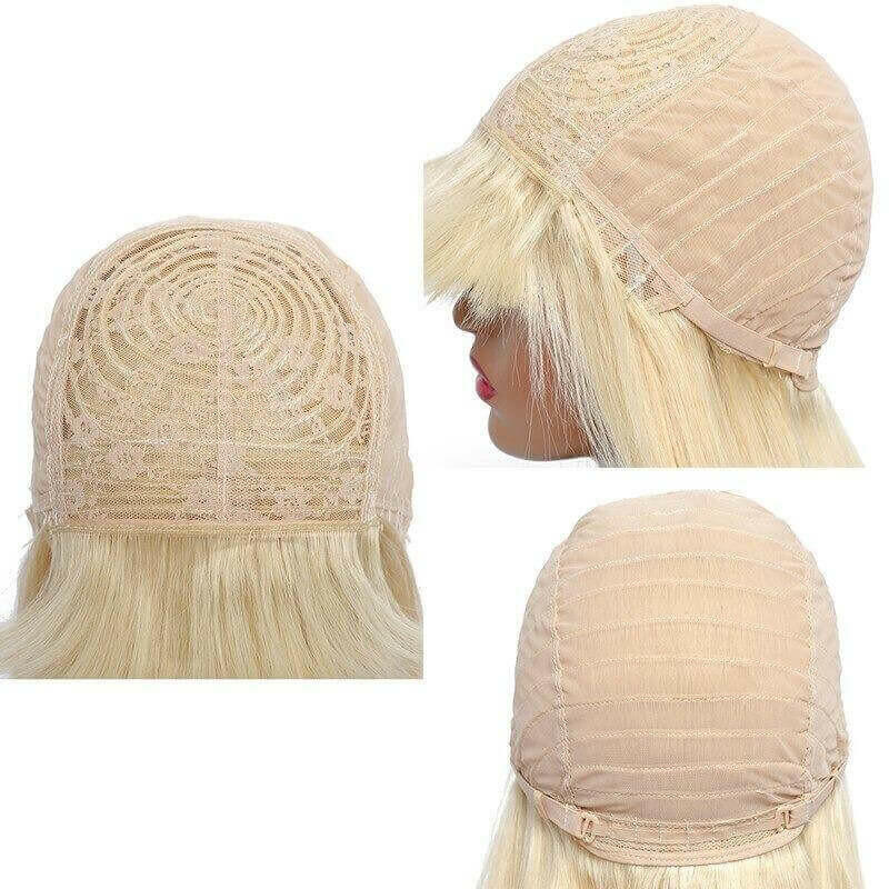 #1B/613 Straight 180% Density #613 Wig with Bang 200% Density Human.