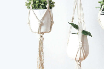 Macrame Plant Hanger - Handcrafted Vintage Style