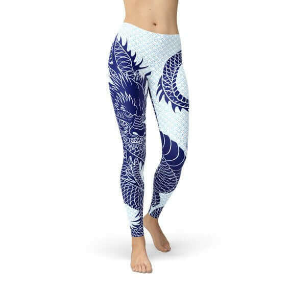 Womens Japanese Dragon Leggings.